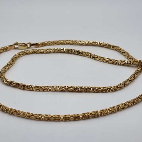 Women and men necklace "Unisex" - 18k gold